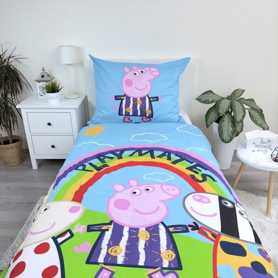 Peppa Pig Dekbedovertrek 140x200 Duurzaam Glowing