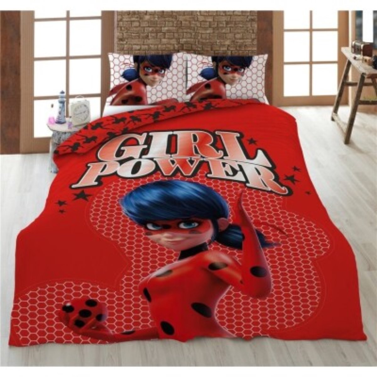 Miraculous Ladybug Dekbedovertrek 2in1 Duurzaam polyester