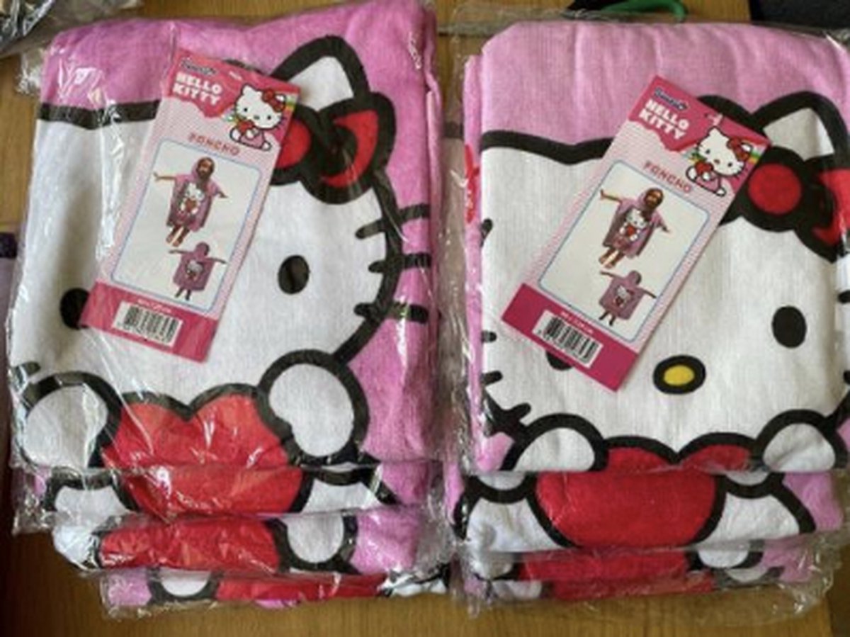Hello Kitty Poncho 60x120 Duurzaam Katoen