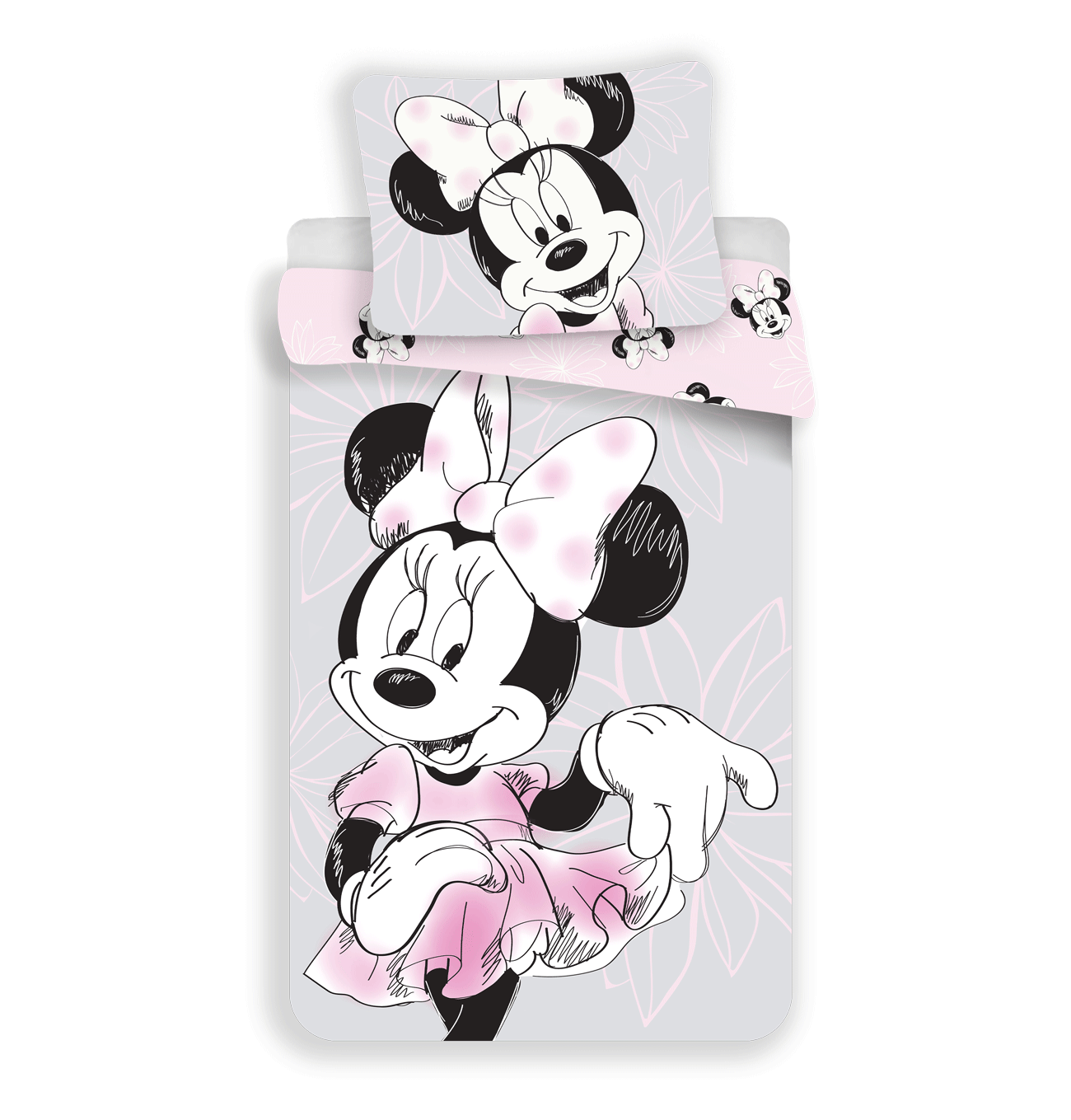 Minnie Mouse Dekbedovertrek 140x200 2in1 Duurzaam Katoen Beautifull