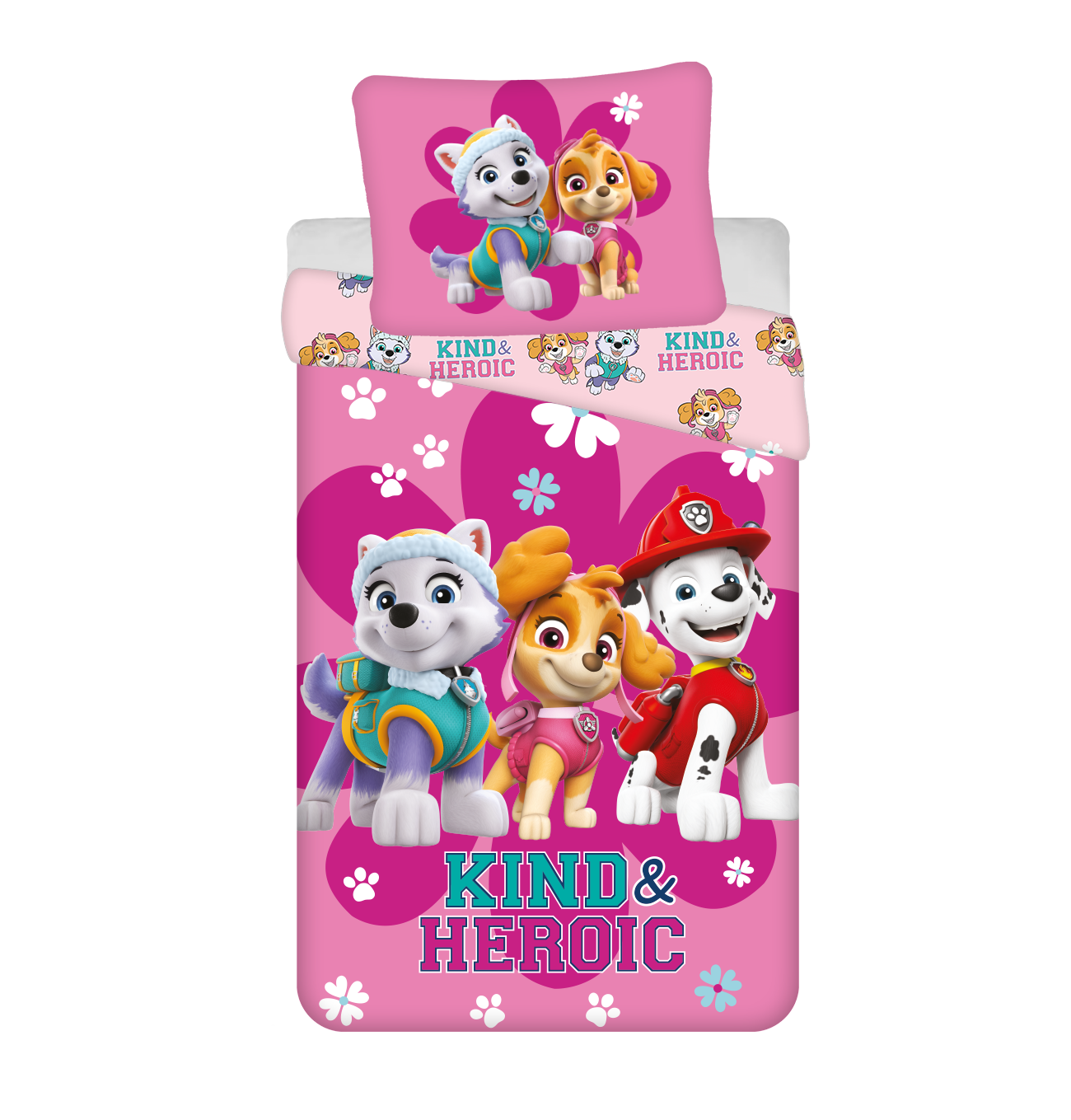 PAW Patrol Dekbedovertrek 140x200 2in1 Duurzaam Katoen Heroic