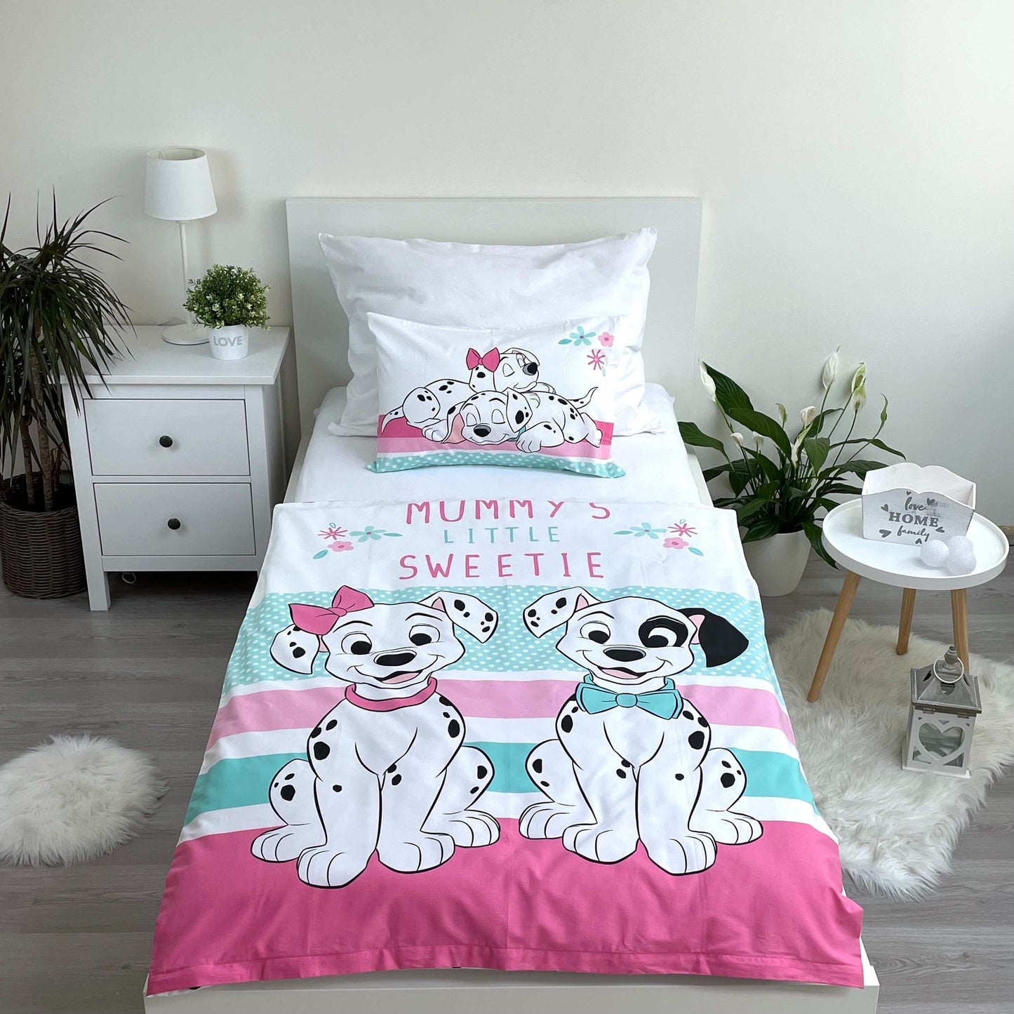 Disney 101 Dalmatiers Little Sweetie Dekbedovertrek 100x135 2in1