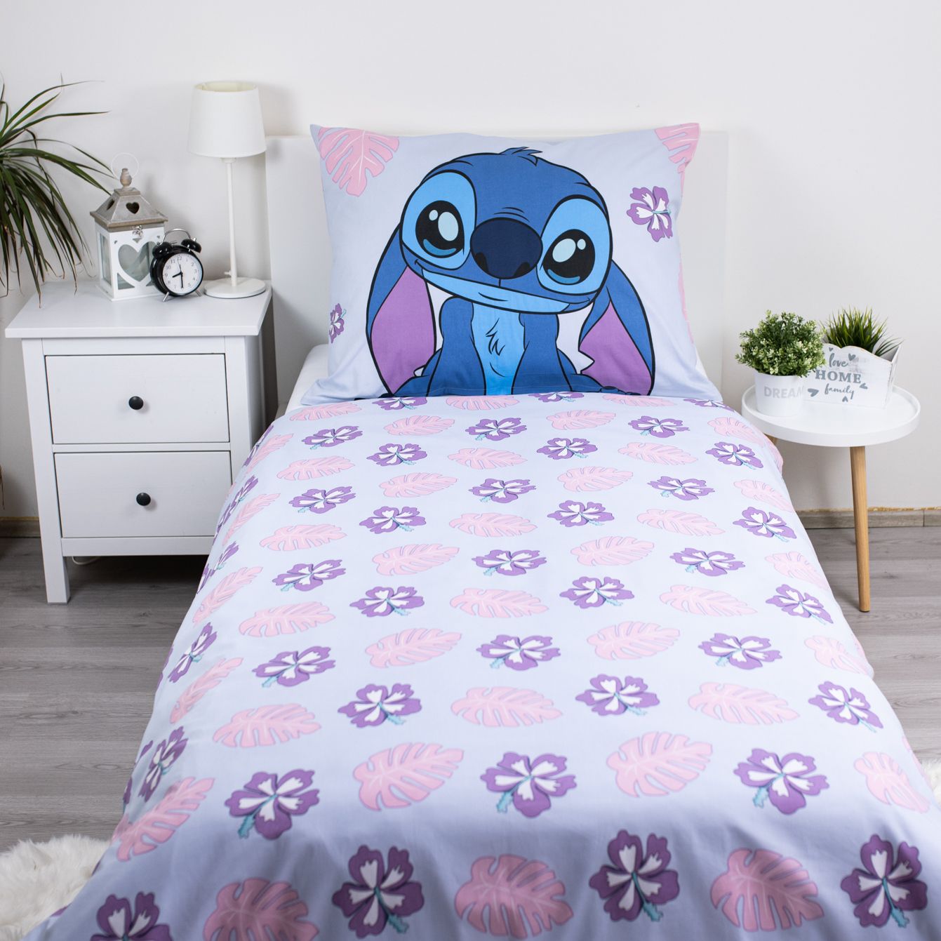 Stitch Lilo Dekbedovertrek 140x200 Duurzaam Katoen 2in1 Cute
