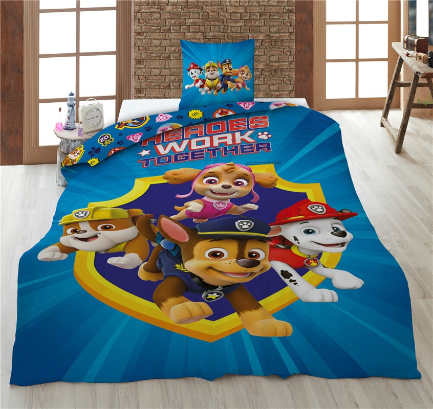 PAW Patrol Dekbedovertrek 140x200 2in1 Duurzaam