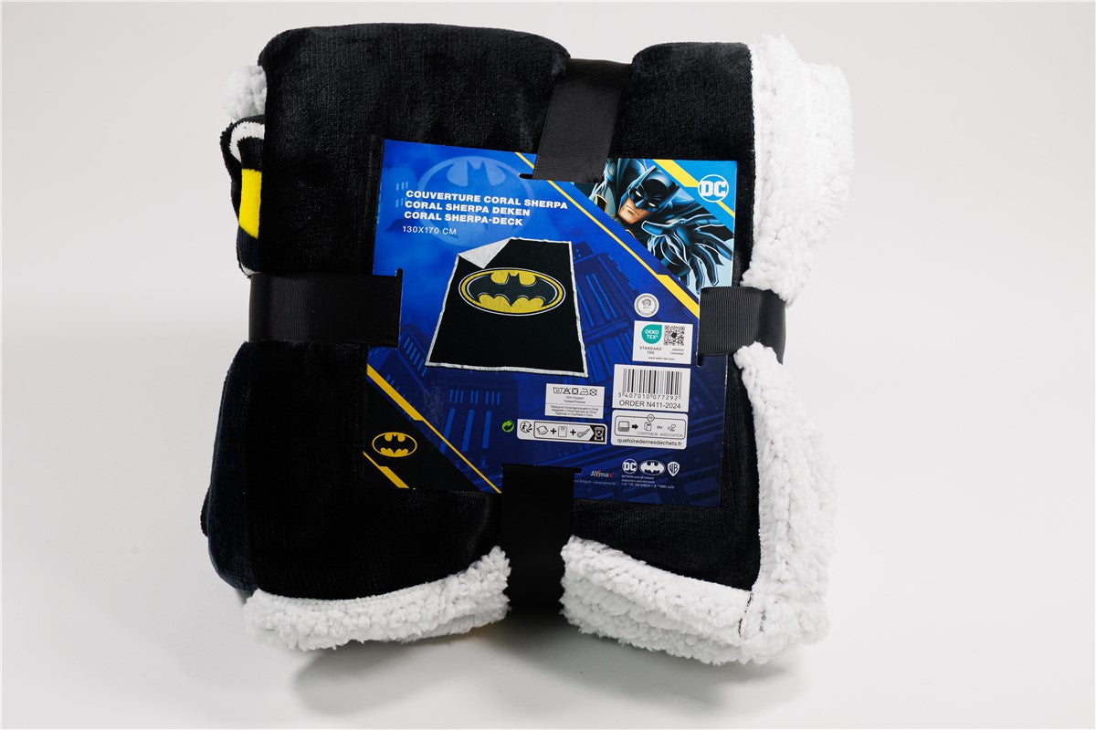 Batman Plaid 130x170 Deken Sherpa