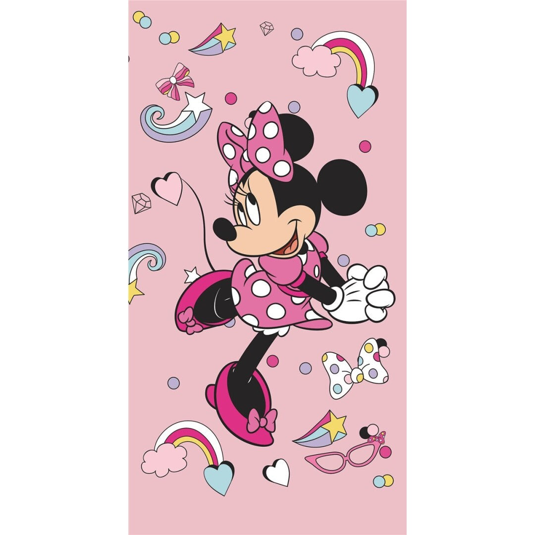 Minnie Mouse Handdoek 70x140 Polyester Sneldrogend