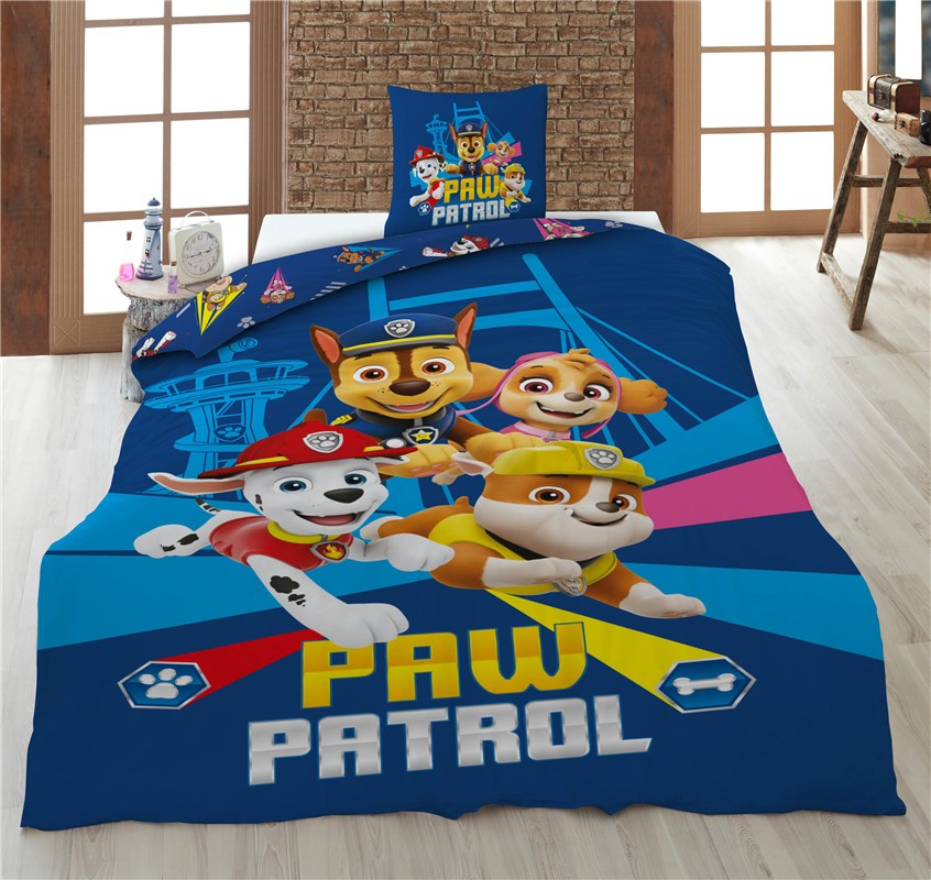 PAW Patrol Dekbedovertrek 140x200 2in1 Duurzaam Polykatoen
