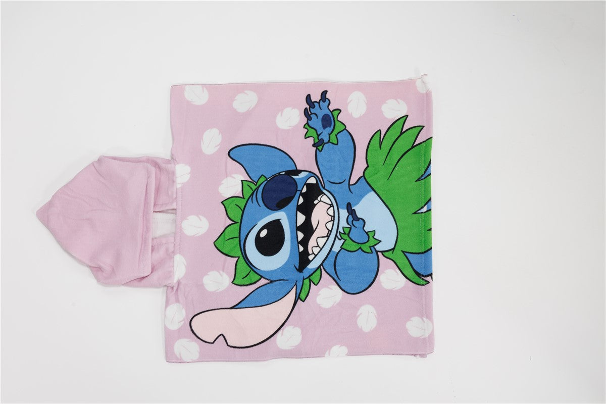 Disney Lilo en Stitch poncho 50x115 Sneldrogend Polyester Kinderponcho