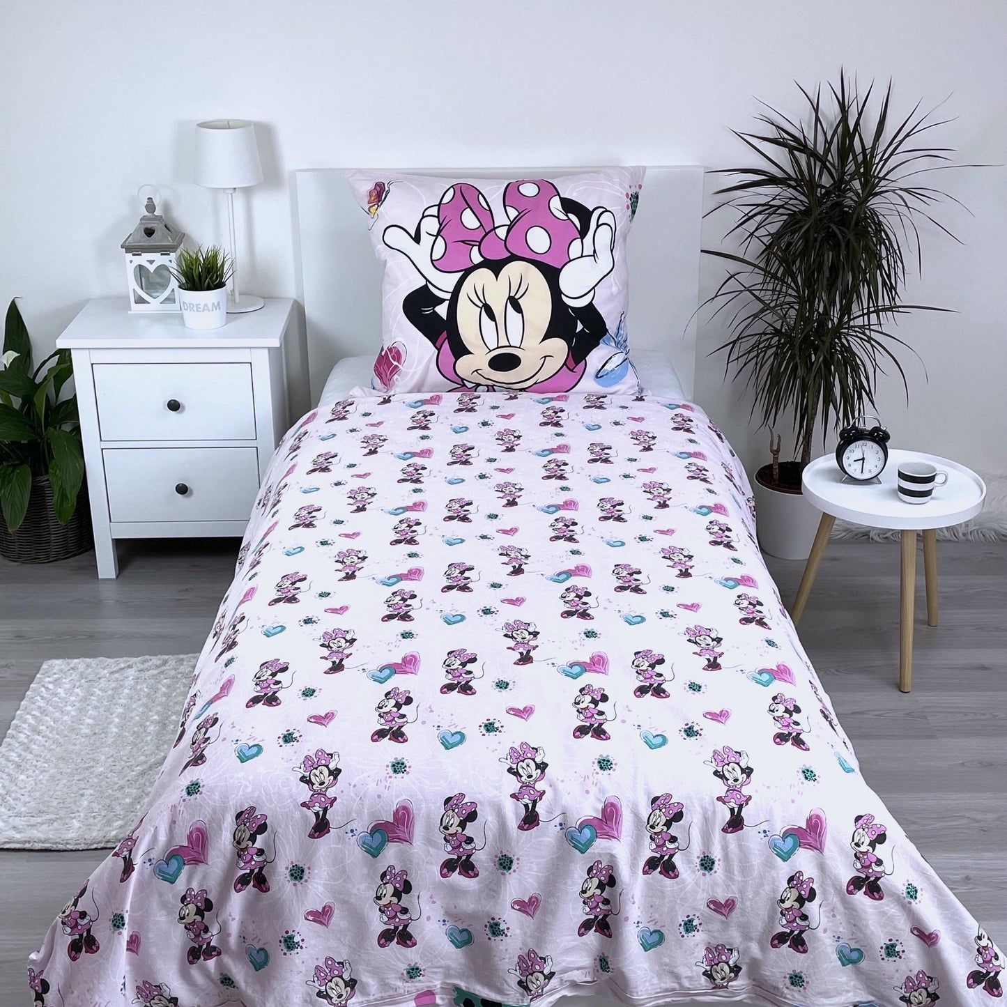 Disney Minnie Mouse 160 x 200 Dekbedovertrek Flowers