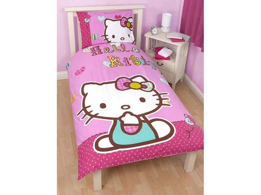 Hello Kitty Dekbedovertrek 135x200 Polykatoen