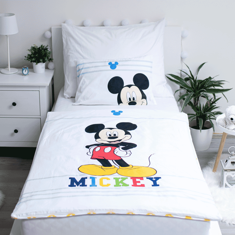 Mickey Mouse Junior Dekbedovertrek 100x135 Duurzaam Katoen 2in1