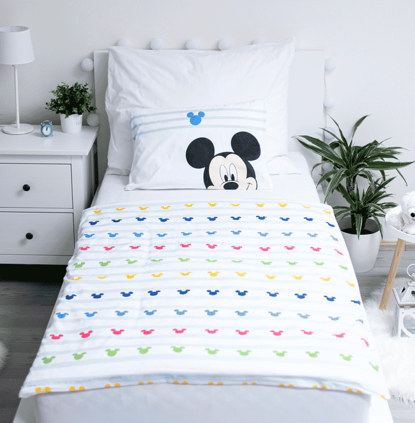 Mickey Mouse Junior Dekbedovertrek 100x135 Duurzaam Katoen 2in1