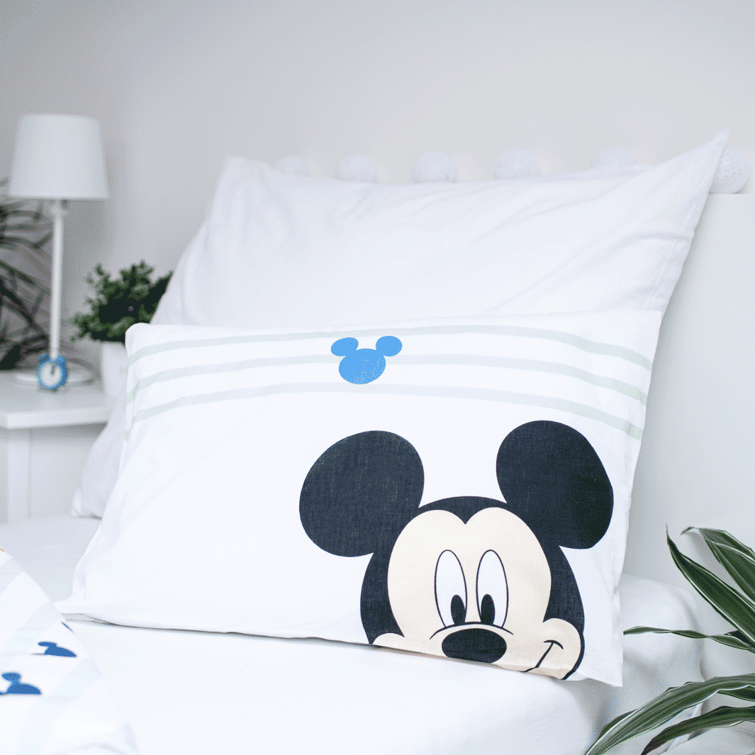 Mickey Mouse Junior Dekbedovertrek 100x135 Duurzaam Katoen 2in1