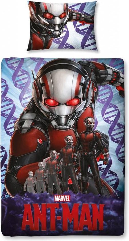 Marvel Antman Dekbedovertrek 140x200 2in1 Duurzaam Polykatoen