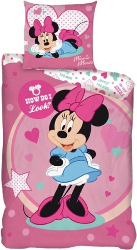 Minnie Mouse Dekbedovertrek 140x200 Polyester 2in1 Duurzaam