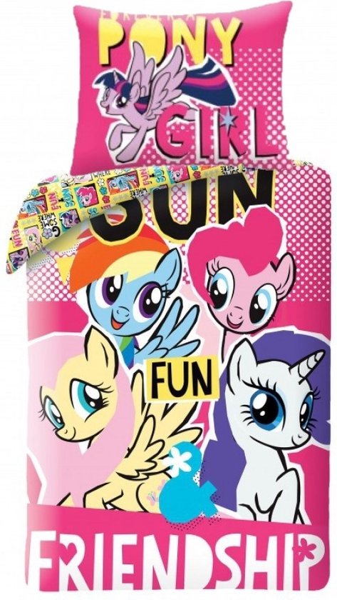 My Little Pony Dekbedovertrek 140x200 Katoen 2in1