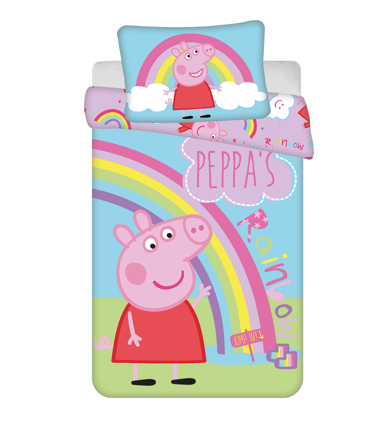 Peppa Pig Junior Dekbedovertrek 100x135cm Duurzaam Katoen