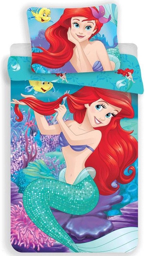 De Kleine Zeermeermin Disney Ariel Dekbedovertrek 140x200 2in1 Duurzaam