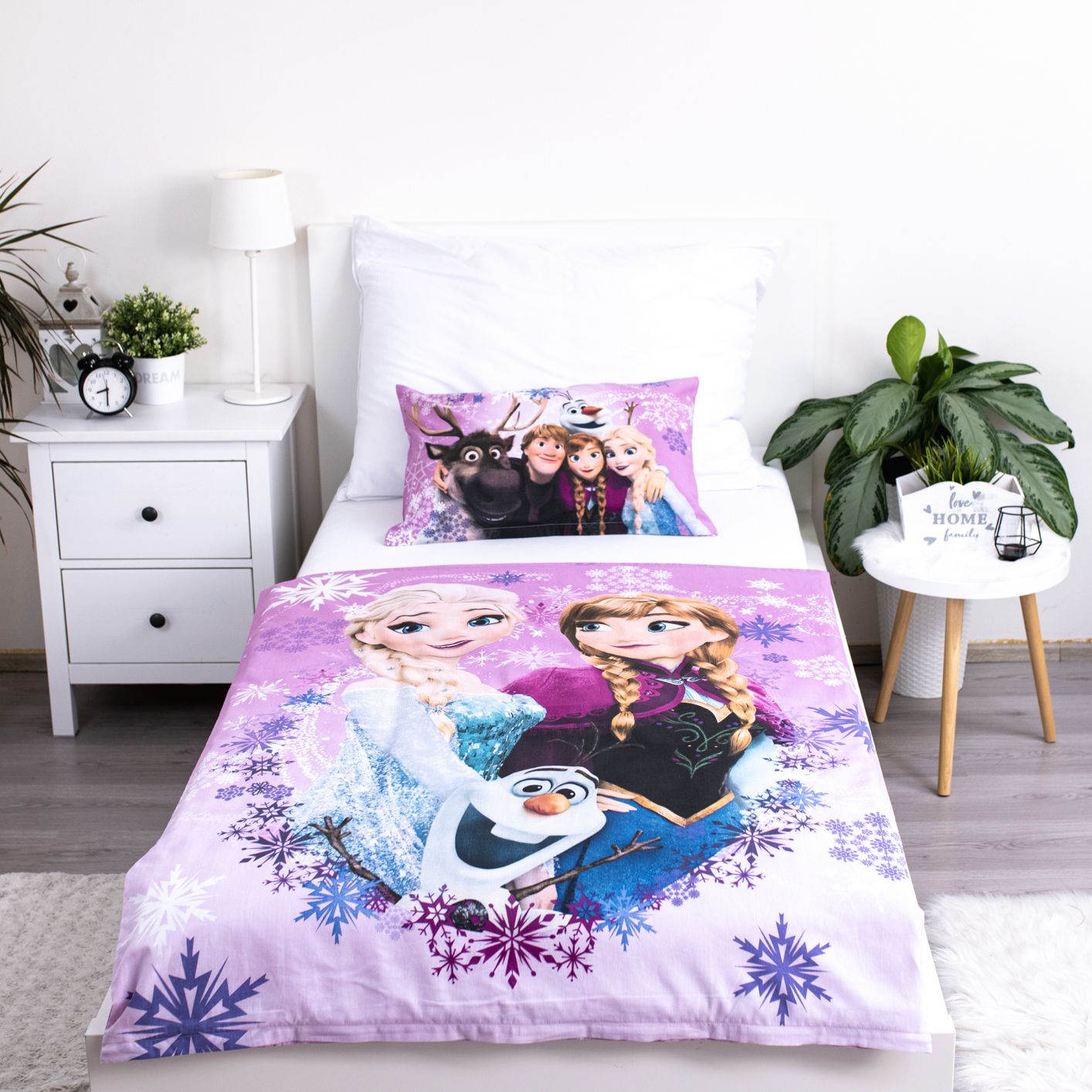Disney Frozen Paars Dekbedovertrek 100x135 2in1