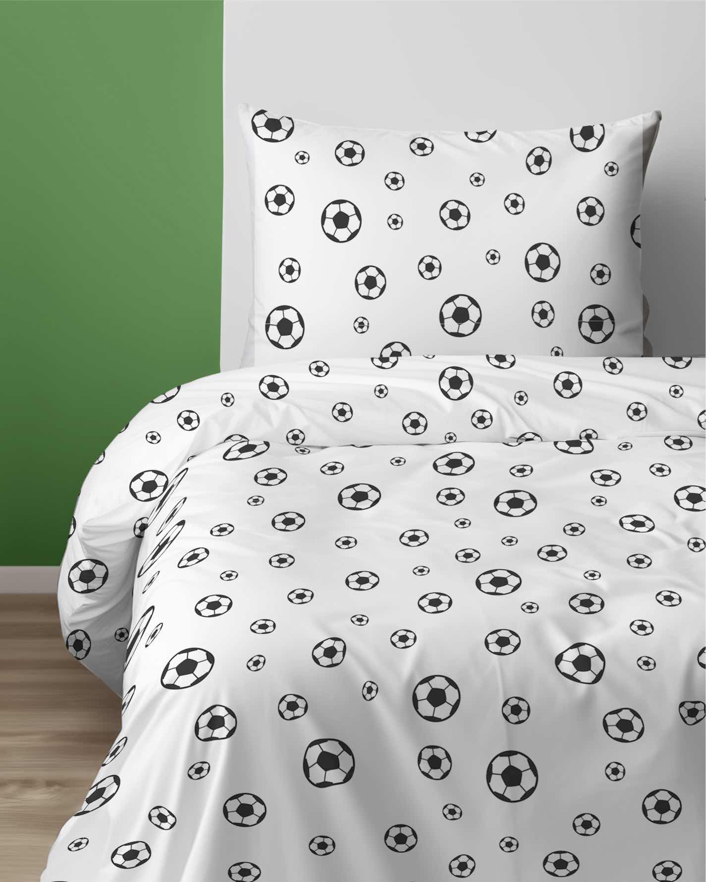 Voetbal Dekbedovertrek 140x200 Duurzaam Katoen