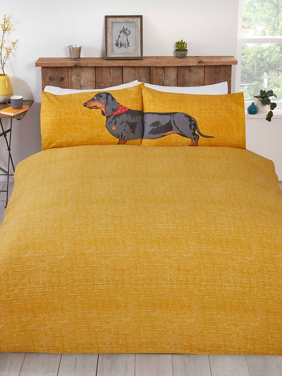 Teckel Hond Dekbedovertrek 135x200 Duurzaam Polykatoen 2in1