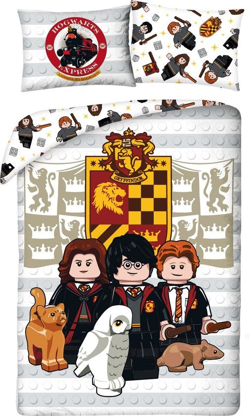 Lego Dekbedovertrek Harry Potter Eenpersoons 140x200 Duurzaam 2in1