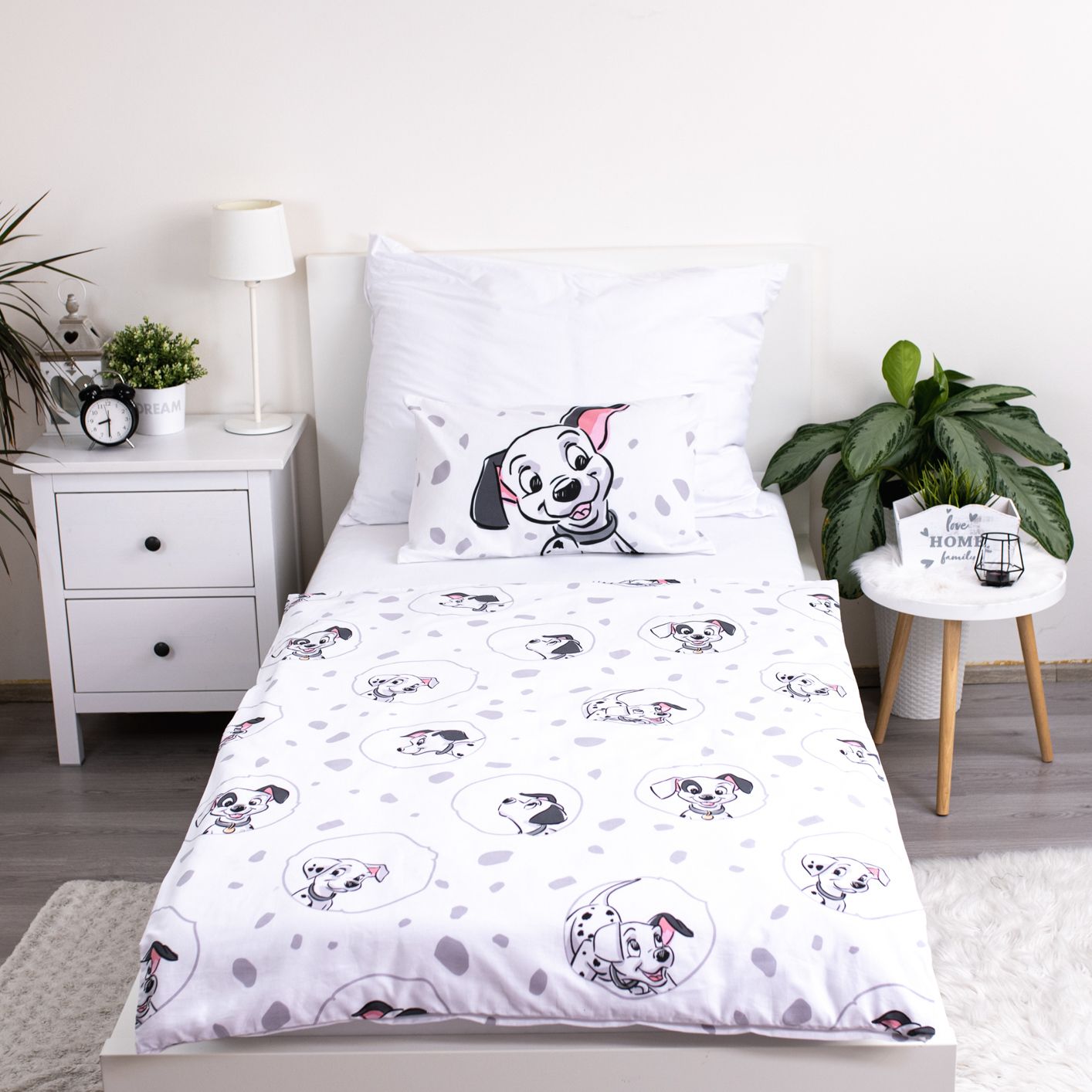 Disney 101 Dalmatiers Dekbedovertrek 100x135 Duurzaam 2in1 Katoen
