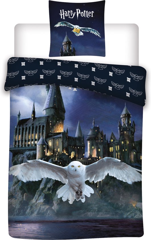 Harry Potter Dekbedovertrek Eenpersoons 140x200 Duurzaam Katoen
