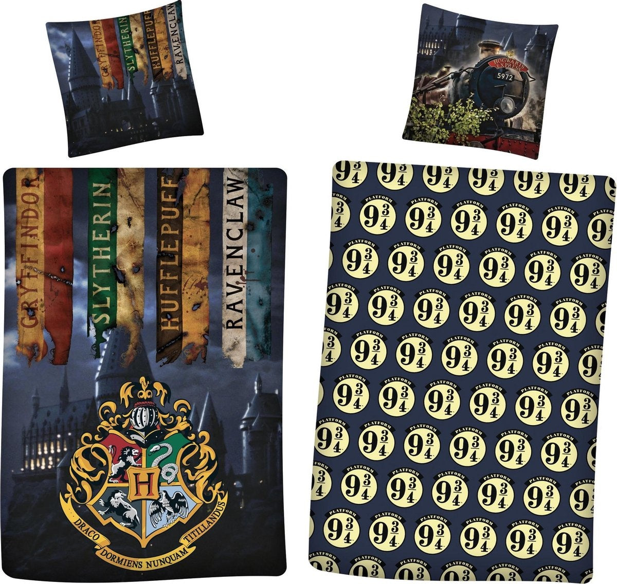 Harry Potter Dekbedovertrek Hogwarts by Night