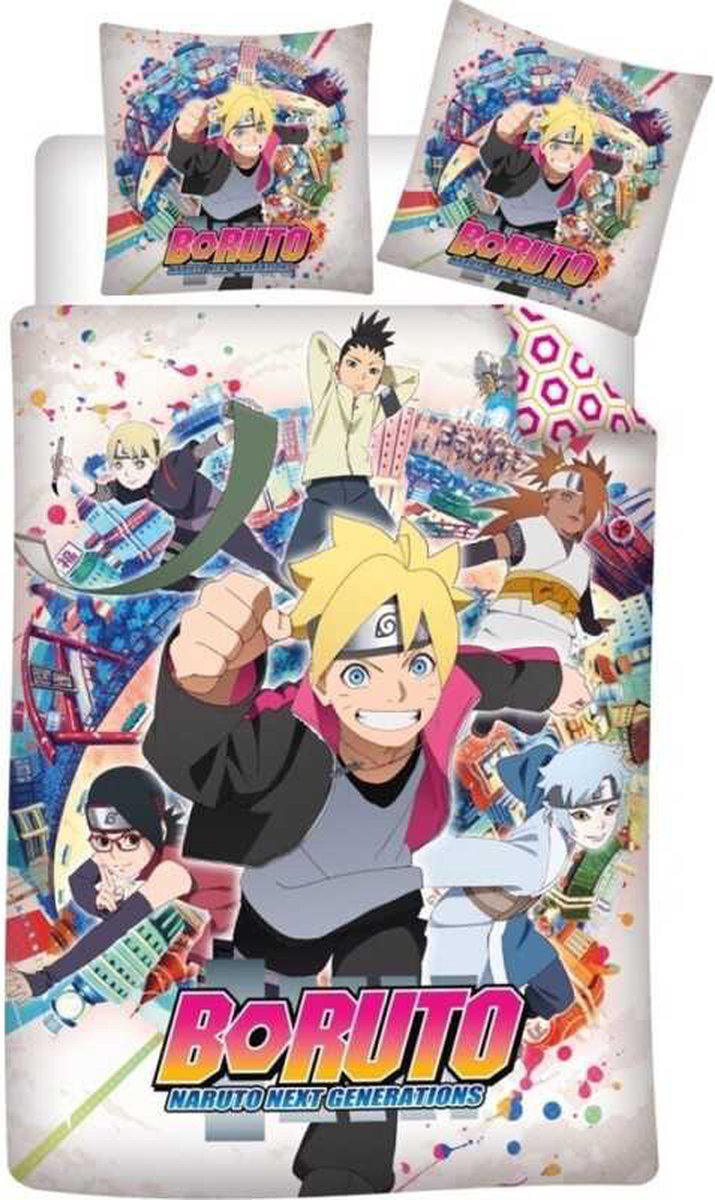 Boruto Naruto Dekbedovertrek 140x200 Polyester Duurzaam 2in1