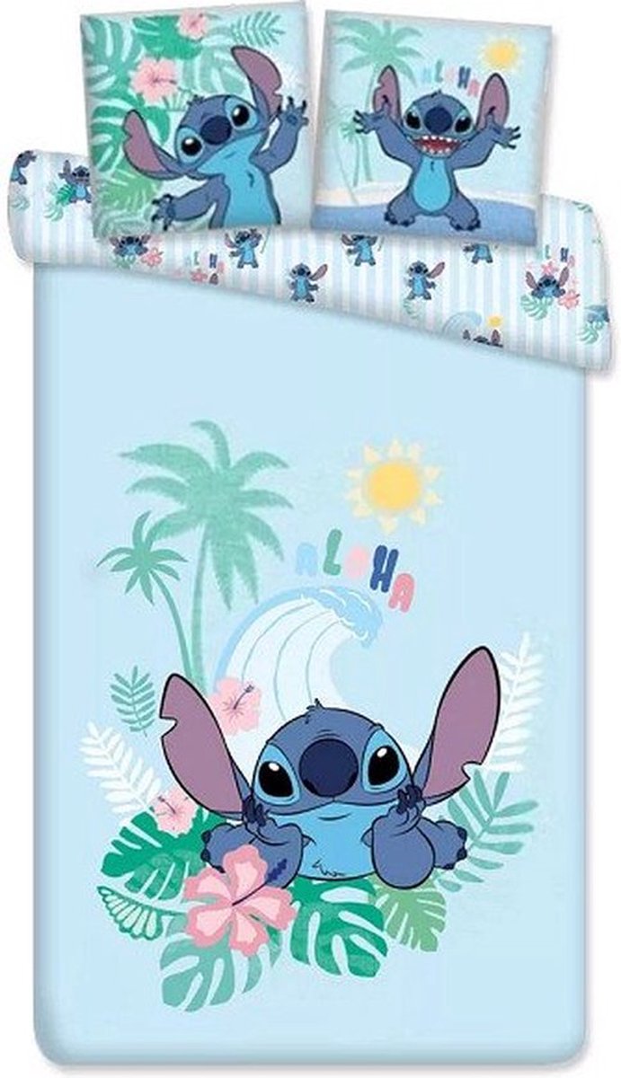 Stitch Lilo Dekbedovertrek 140x200 Duurzaam Polykatoen 2in1