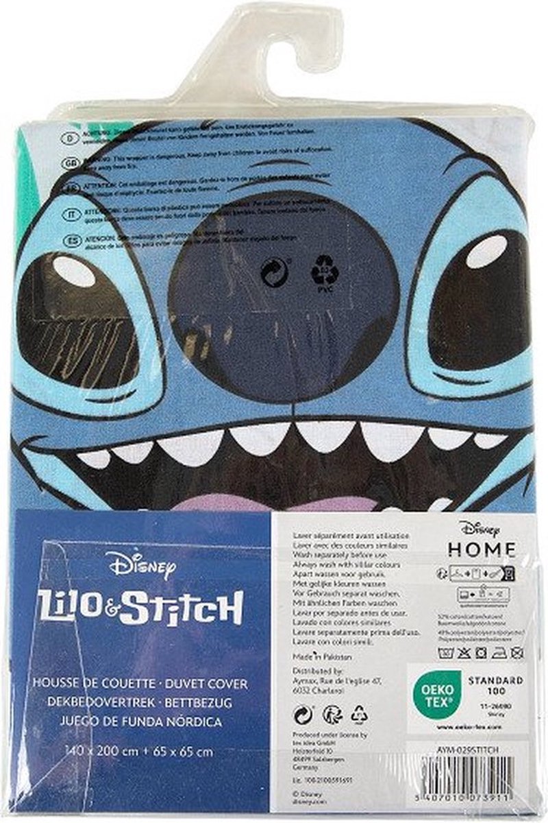 Stitch Lilo Dekbedovertrek 140x200 Duurzaam Polykatoen 2in1