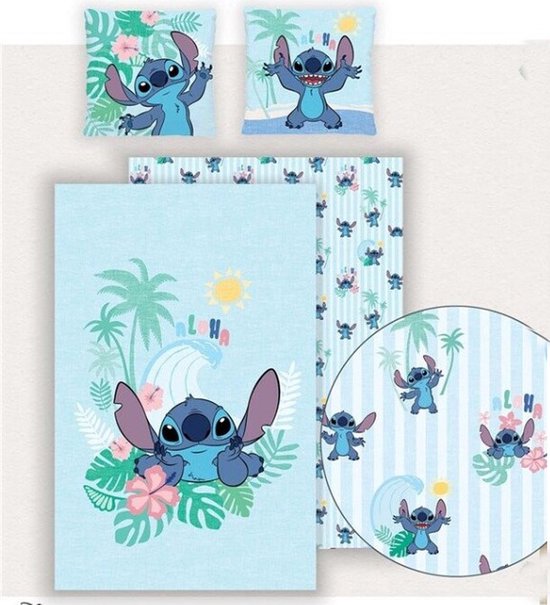 Stitch Lilo Dekbedovertrek 140x200 Duurzaam Polykatoen 2in1