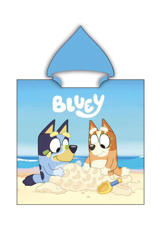 Bluey badponcho 55x110 Polyester Snel Drogend Duurzaam