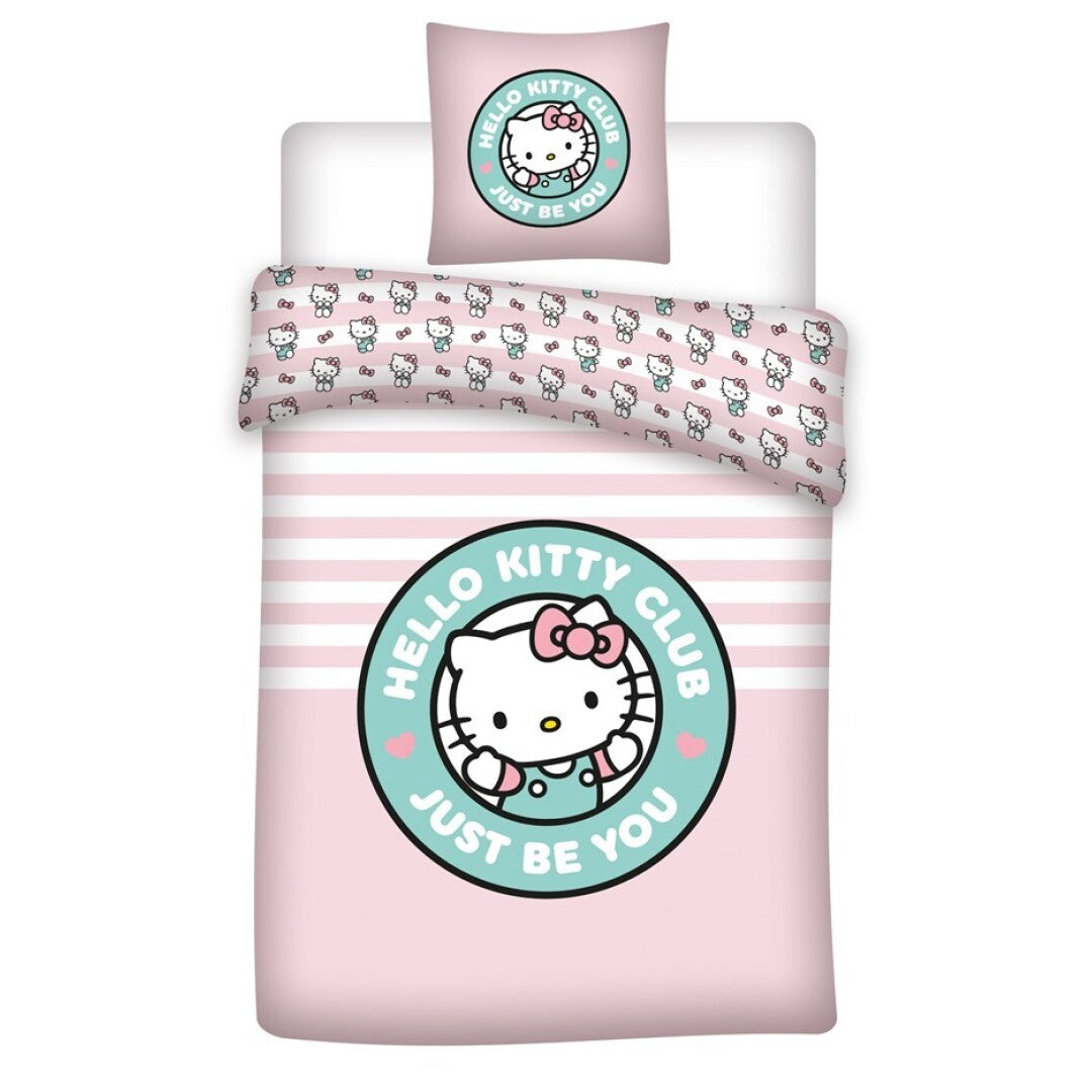 Hello Kitty Dekbedovertrek 140x200 Polykatoen 2in1