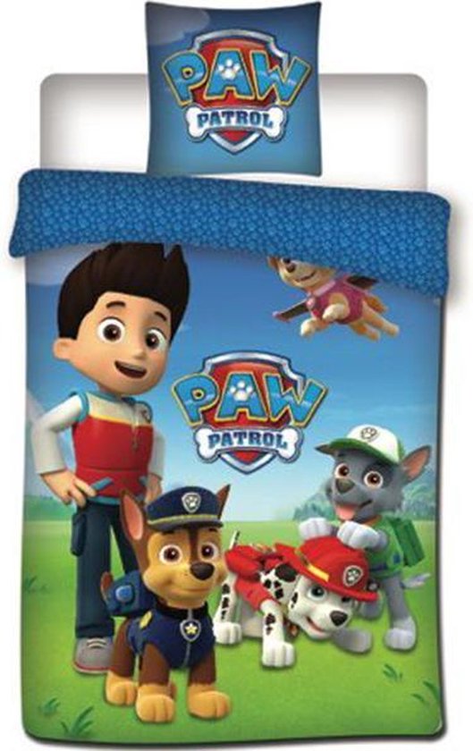 PAW Patrol Dekbedovertrek 140x200 Polyester 2in1 Duurzaam