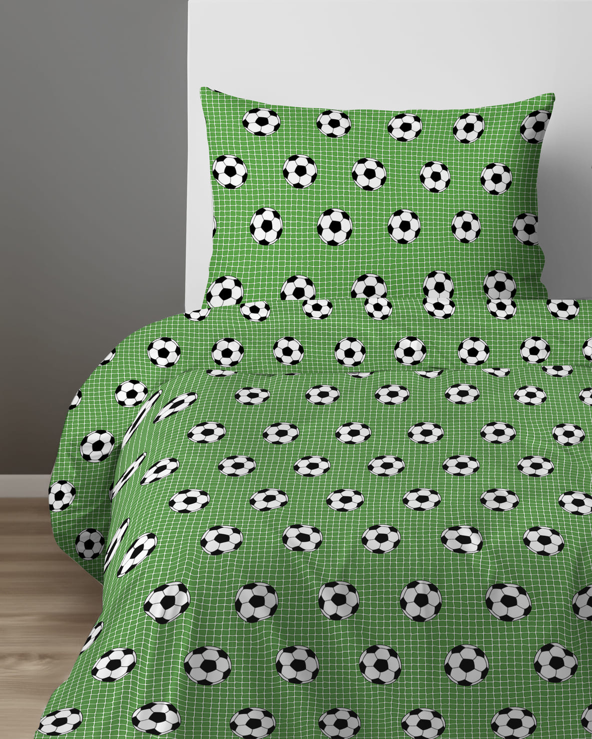 Voetbal Dekbedovertrek 140x200 Duurzaam Katoen