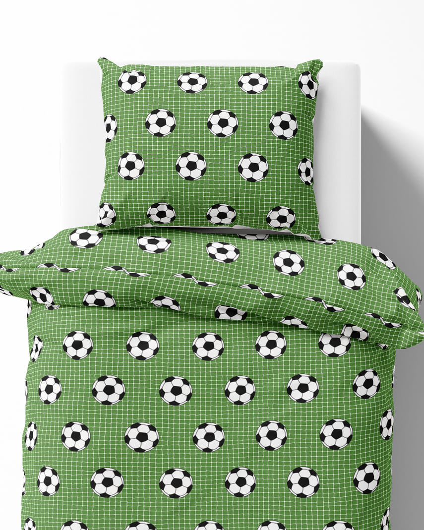 Voetbal Dekbedovertrek 140x200 Duurzaam Katoen