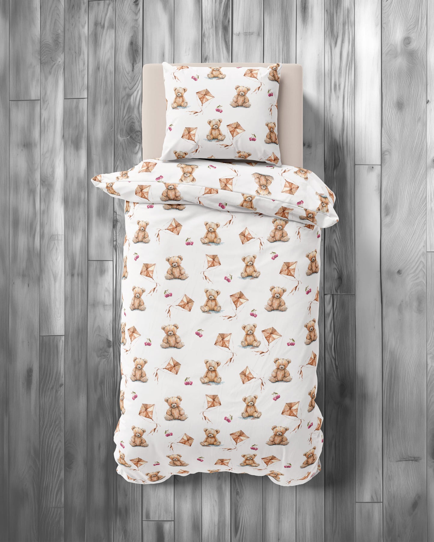 Teddy Bear dekbedovertrek 140x200 Duurzaam