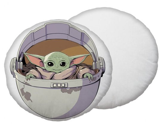 tar wars 'Baby Yoda' sierkussen 40 cm rond