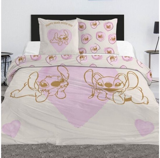 Stitch Lilo Dekbedovertrek 240x220 Duurzaam Polykatoen Lits/Jits Jumeaux