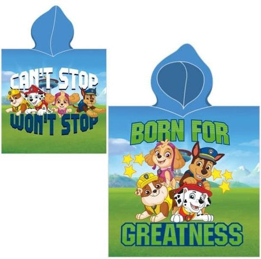 Paw Patrol Poncho 50x115 Katoen Duurzaam 2in1