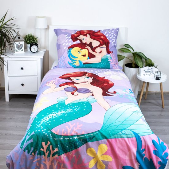 De Kleine Zeermeermin Disney Ariel Dekbedovertrek 140x200 2in1 Duurzaam
