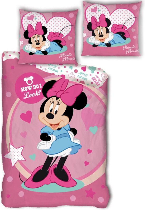 Minnie Mouse Dekbedovertrek 140x200 Polyester 2in1 Duurzaam