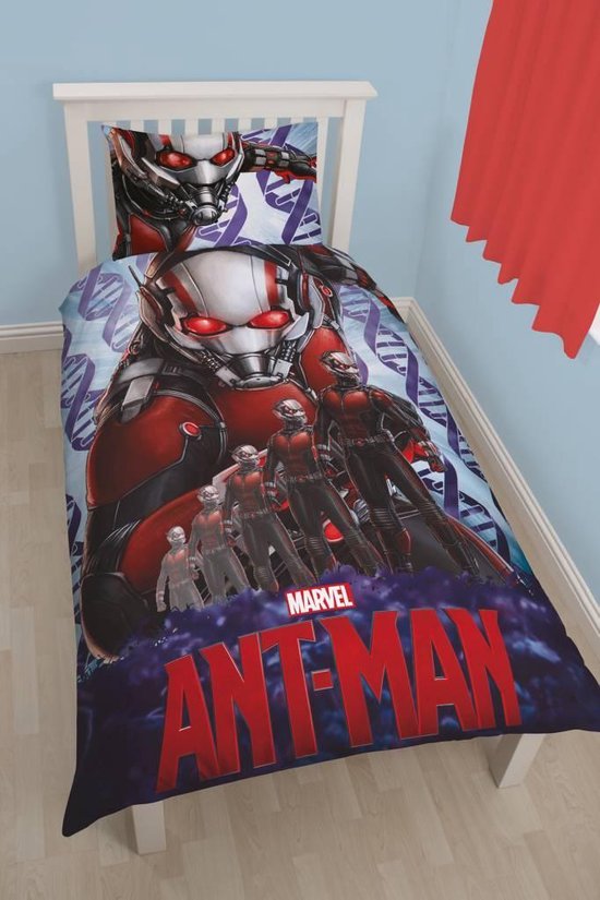 Marvel Antman Dekbedovertrek 140x200 2in1 Duurzaam Polykatoen