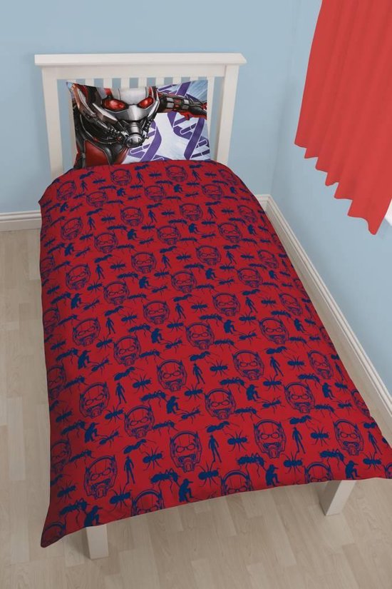 Marvel Antman Dekbedovertrek 140x200 2in1 Duurzaam Polykatoen