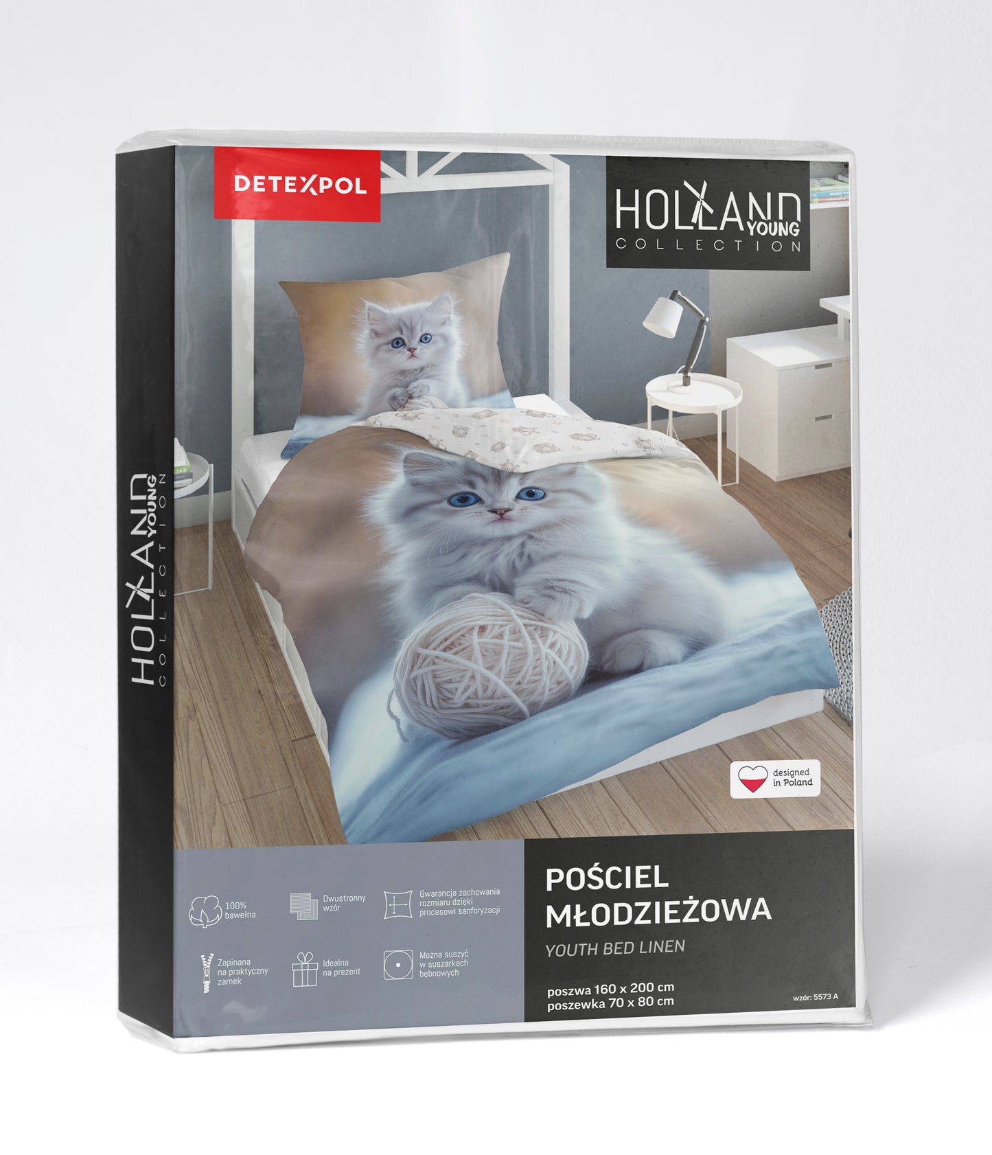 Poes Dekbedovertrek 140x200 Duurzaam 2in1 KATOEN Duurzaam