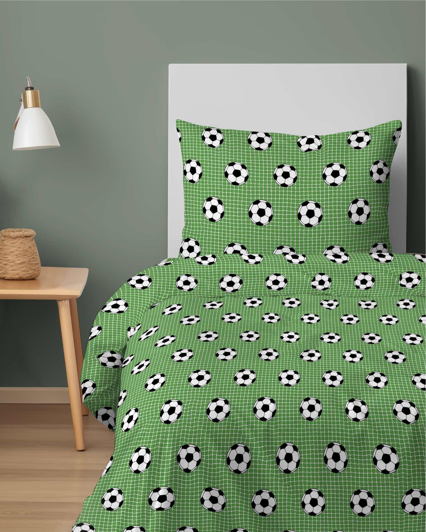 Voetbal Dekbedovertrek 140x200 Duurzaam Katoen