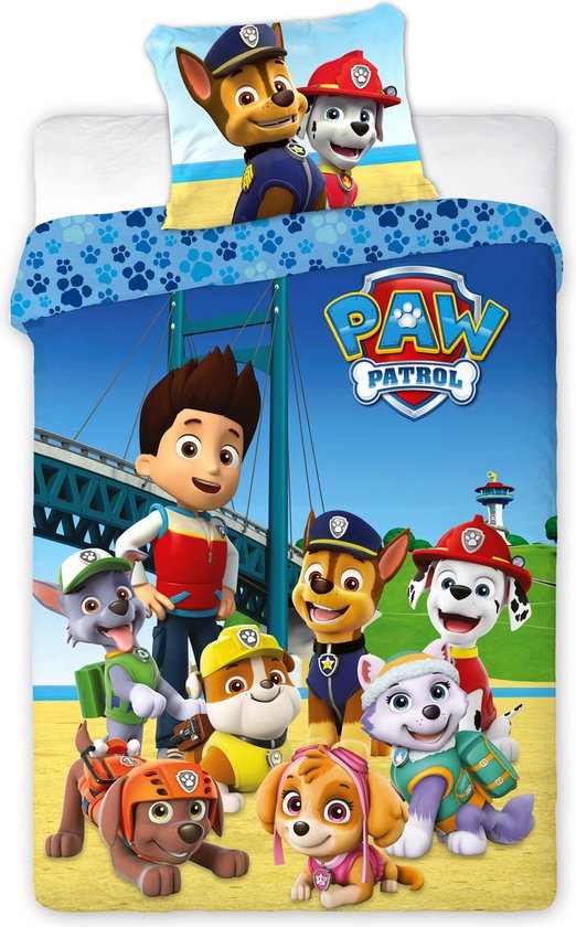Paw Patrol Dekbedovertrek 140x200cm Katoen 2in1
