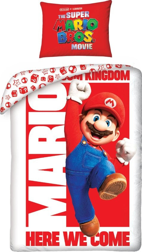 Super Mario Dekbedovertrek 140x200 2in1 Duurzaam Katoen